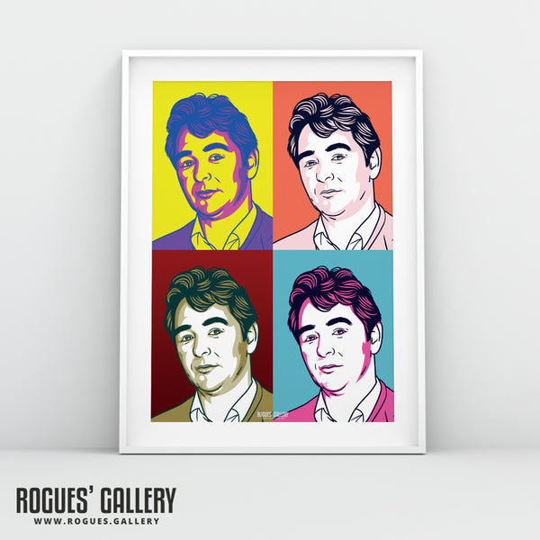 Brian Clough Pop Art V2 - The Legendary Nottingham Forest Manager - A0, A2, A1 or A3 Prints