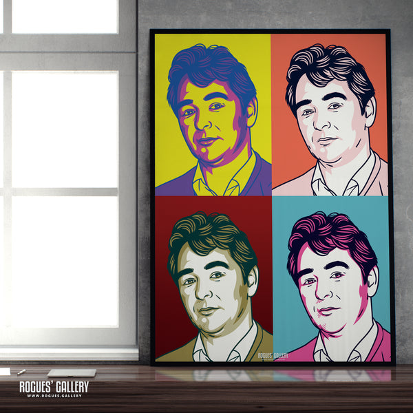 Brian Clough Pop Art V2 - The Legendary Nottingham Forest Manager - A0, A2, A1 or A3 Prints