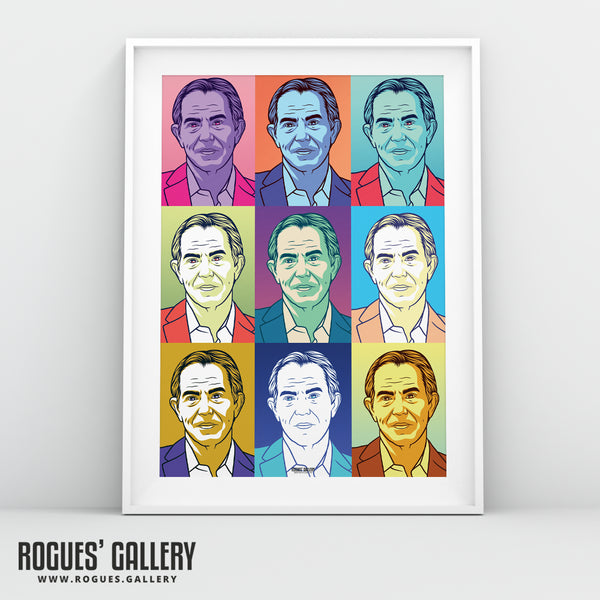 New Direction - Former Prime Minister Tony Blair - Politics Series A3, A2, A1 or A0 Pop Art Print