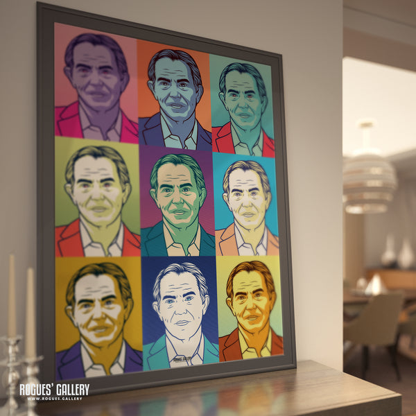 New Direction - Former Prime Minister Tony Blair - Politics Series A3, A2, A1 or A0 Pop Art Print