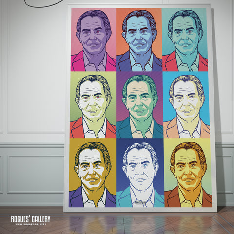 New Direction - Former Prime Minister Tony Blair - Politics Series A3, A2, A1 or A0 Pop Art Print