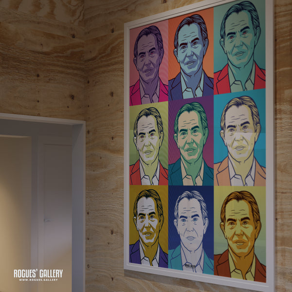 New Direction - Former Prime Minister Tony Blair - Politics Series A3, A2, A1 or A0 Pop Art Print