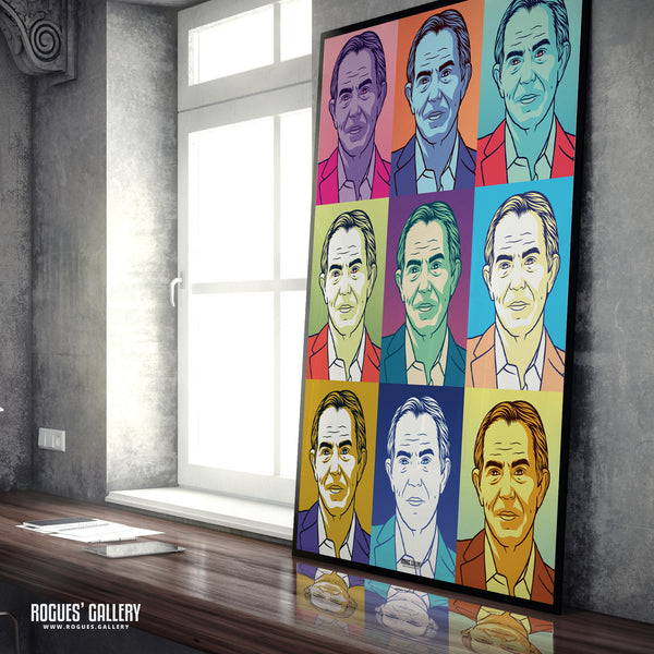New Direction - Former Prime Minister Tony Blair - Politics Series A3, A2, A1 or A0 Pop Art Print
