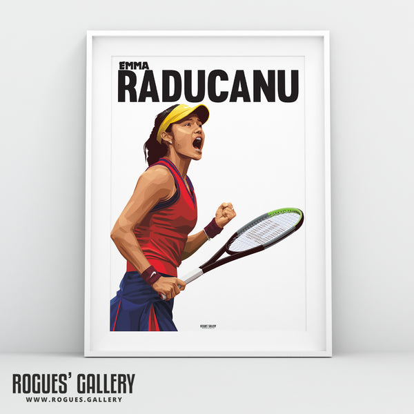 Emma Raducanu - British Tennis Prodigy - A3, A2, A1 & A0 Prints