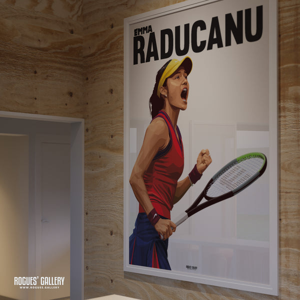 Emma Raducanu - British Tennis Prodigy - A3, A2, A1 & A0 Prints