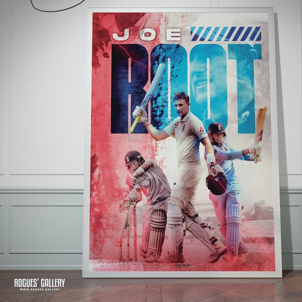 Joe Root - England Cricket Captain & Legend Concept Poster (Two Versions) - A0, A1, A2 or A3 Prints