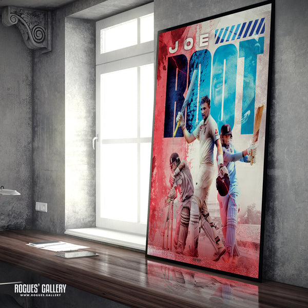Joe Root - England Cricket Captain & Legend Concept Poster (Two Versions) - A0, A1, A2 or A3 Prints