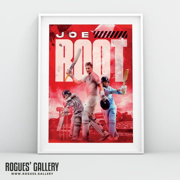 Joe Root - England Cricket Captain & Legend Concept Poster - Signed A3 Prints