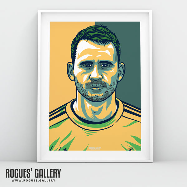 Alex Hales - Notts CCC & Outlaws - Get Behind The Lads A3/2/1/0 Icon Print