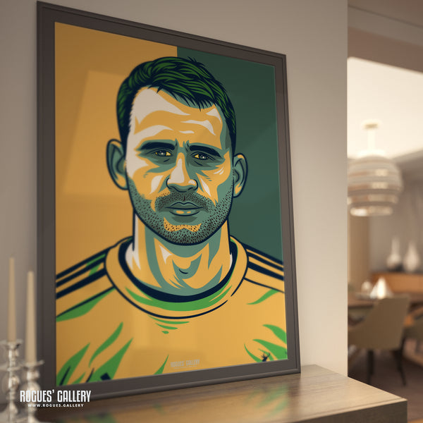 Alex Hales - Notts CCC & Outlaws - Get Behind The Lads A3/2/1/0 Icon Print