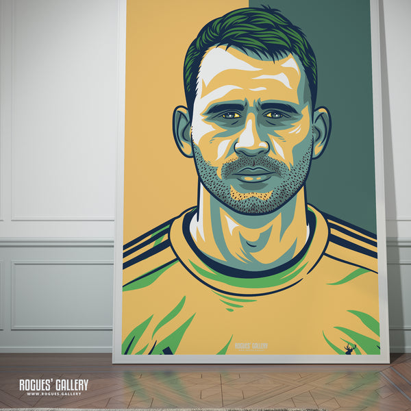 Alex Hales - Notts CCC & Outlaws - Get Behind The Lads A3/2/1/0 Icon Print