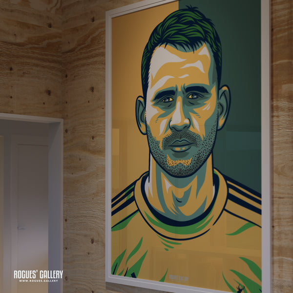 Alex Hales - Notts CCC & Outlaws - Get Behind The Lads A3/2/1/0 Icon Print