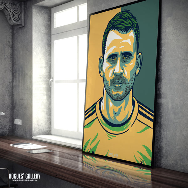 Alex Hales - Notts CCC & Outlaws - Get Behind The Lads A3/2/1/0 Icon Print