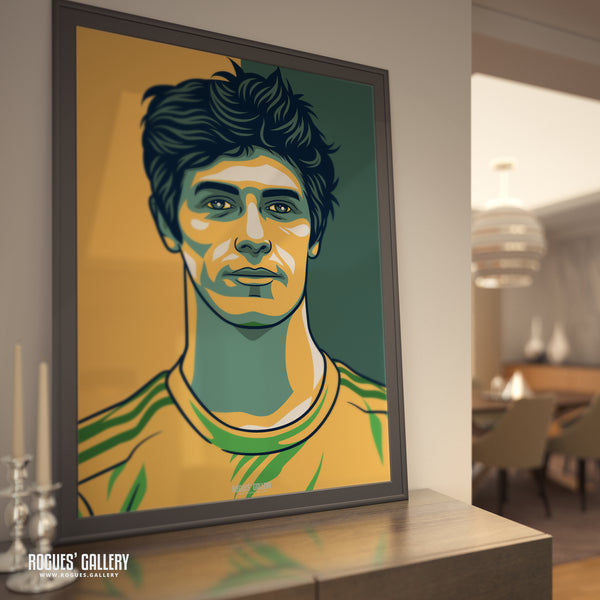 Calvin Harrison - Notts CCC & Outlaws - Get Behind The Lads A3/2/1/0 Icon Print