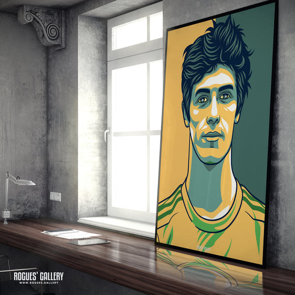 Calvin Harrison - Notts CCC & Outlaws - Get Behind The Lads A3/2/1/0 Icon Print