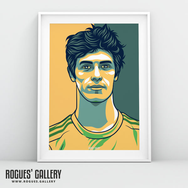 Calvin Harrison - Notts CCC & Outlaws - Get Behind The Lads A3/2/1/0 Icon Print