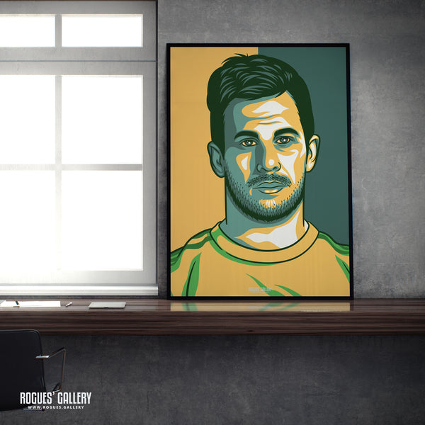Steve Mullaney - Notts CCC & Outlaws - Get Behind The Lads A3/2/1/0 Icon Print
