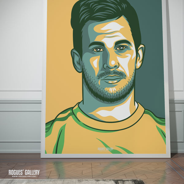 Steve Mullaney - Notts CCC & Outlaws - Get Behind The Lads A3/2/1/0 Icon Print