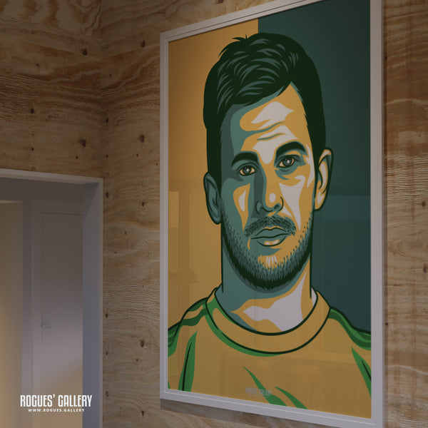 Steve Mullaney - Notts CCC & Outlaws - Get Behind The Lads A3/2/1/0 Icon Print