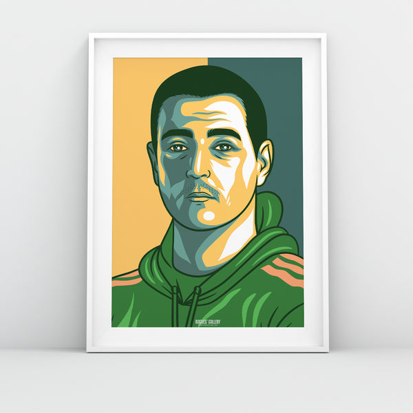 Matt Carter - Notts CCC & Outlaws - Get Behind The Lads A3/2/1/0 Icon Print