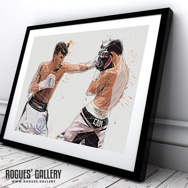 Leigh Wood - Featherweight World Boxing Champion (Two Versions) - A0, A1, A2 or A3 Prints