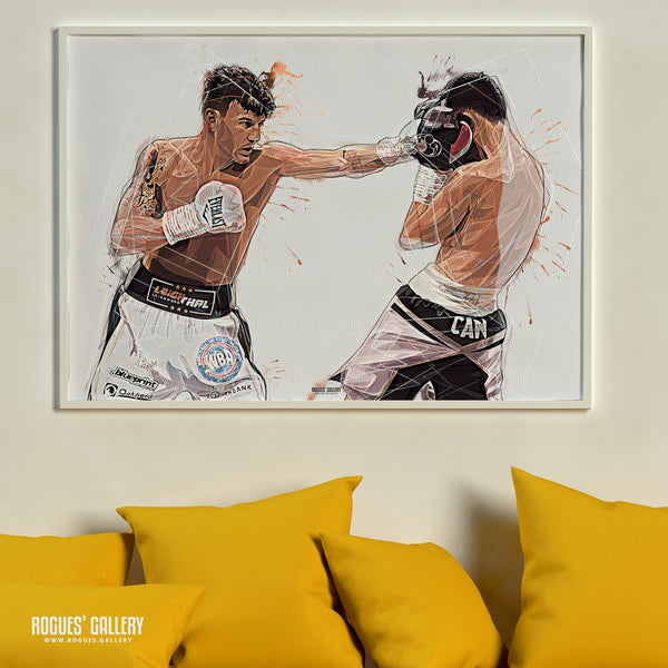 Leigh Wood - Featherweight World Boxing Champion (Two Versions) - A0, A1, A2 or A3 Prints