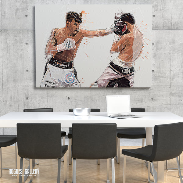 Leigh Wood - Featherweight World Boxing Champion (Two Versions) - A0, A1, A2 or A3 Prints