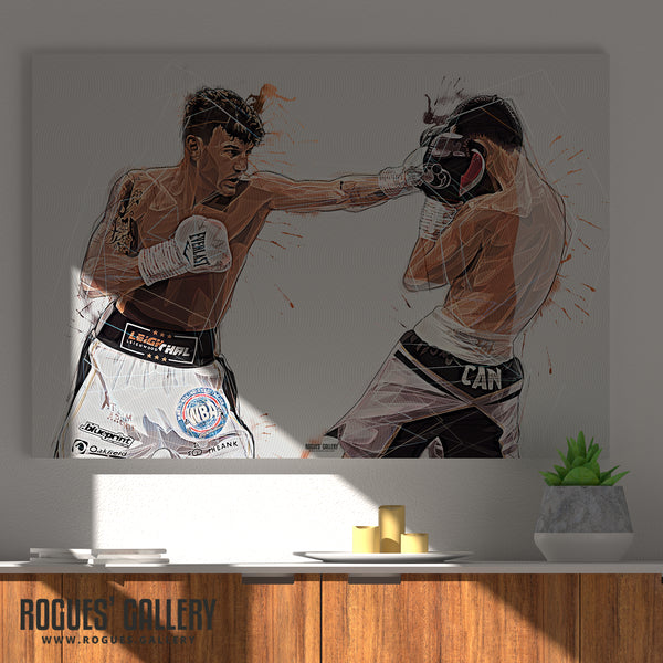 Leigh Wood - Featherweight World Boxing Champion (Two Versions) - A0, A1, A2 or A3 Prints