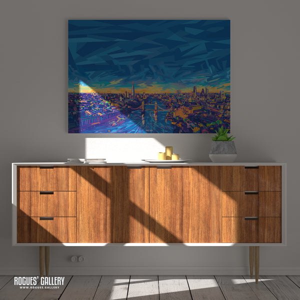 The City of London - Pop Art Landscape - A3, A2, A1 & A0 Print