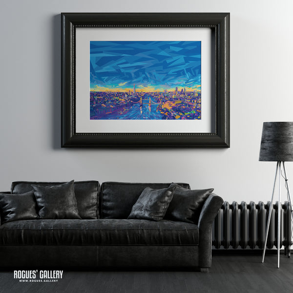 The City of London - Pop Art Landscape - A3, A2, A1 & A0 Print