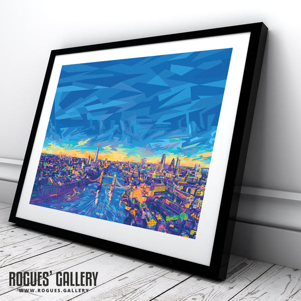 The City of London - Pop Art Landscape - A3, A2, A1 & A0 Print