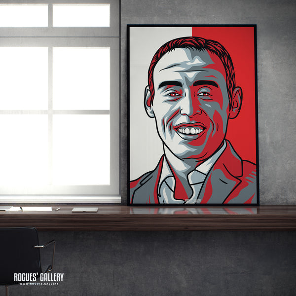 Steve Cooper - Nottingham Forest Boss - A0, A2, A1 or A3 #GetBehindTheLads Icon Prints