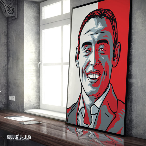 Steve Cooper - Nottingham Forest Boss - A0, A2, A1 or A3 #GetBehindTheLads Icon Prints