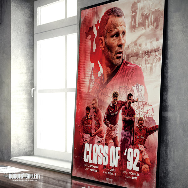 Class of '92: Ryan Giggs - Manchester United - A3, A2, A1 or A0 Print
