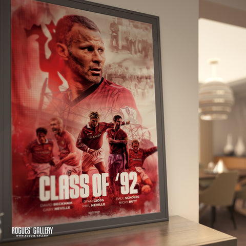 Class of '92: Ryan Giggs - Manchester United - A3, A2, A1 or A0 Print