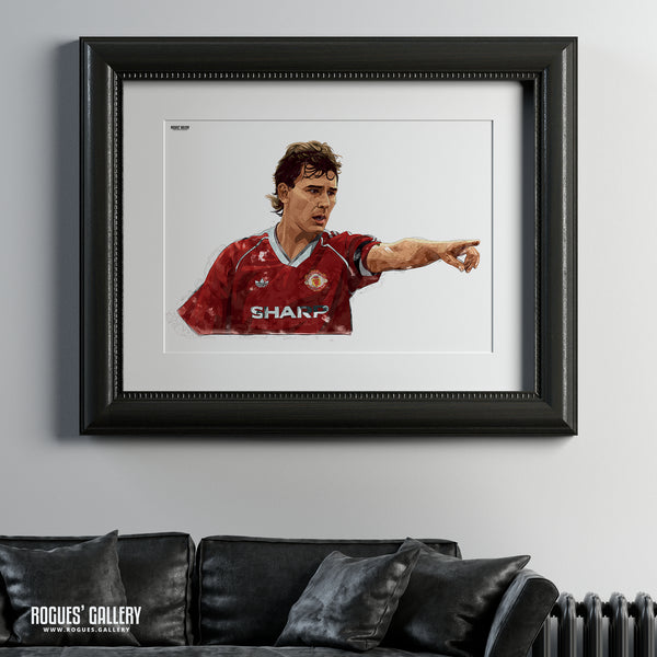 Bryan 'Pop' Robson - Manchester United Legend - A3, A2, A1 or A0 Print