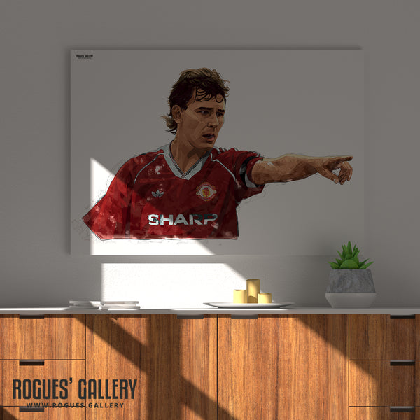 Bryan 'Pop' Robson - Manchester United Legend - A3, A2, A1 or A0 Print