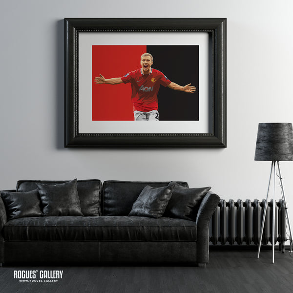 Paul Scholes - Manchester United Legend - A3, A2, A1 or A0 Print