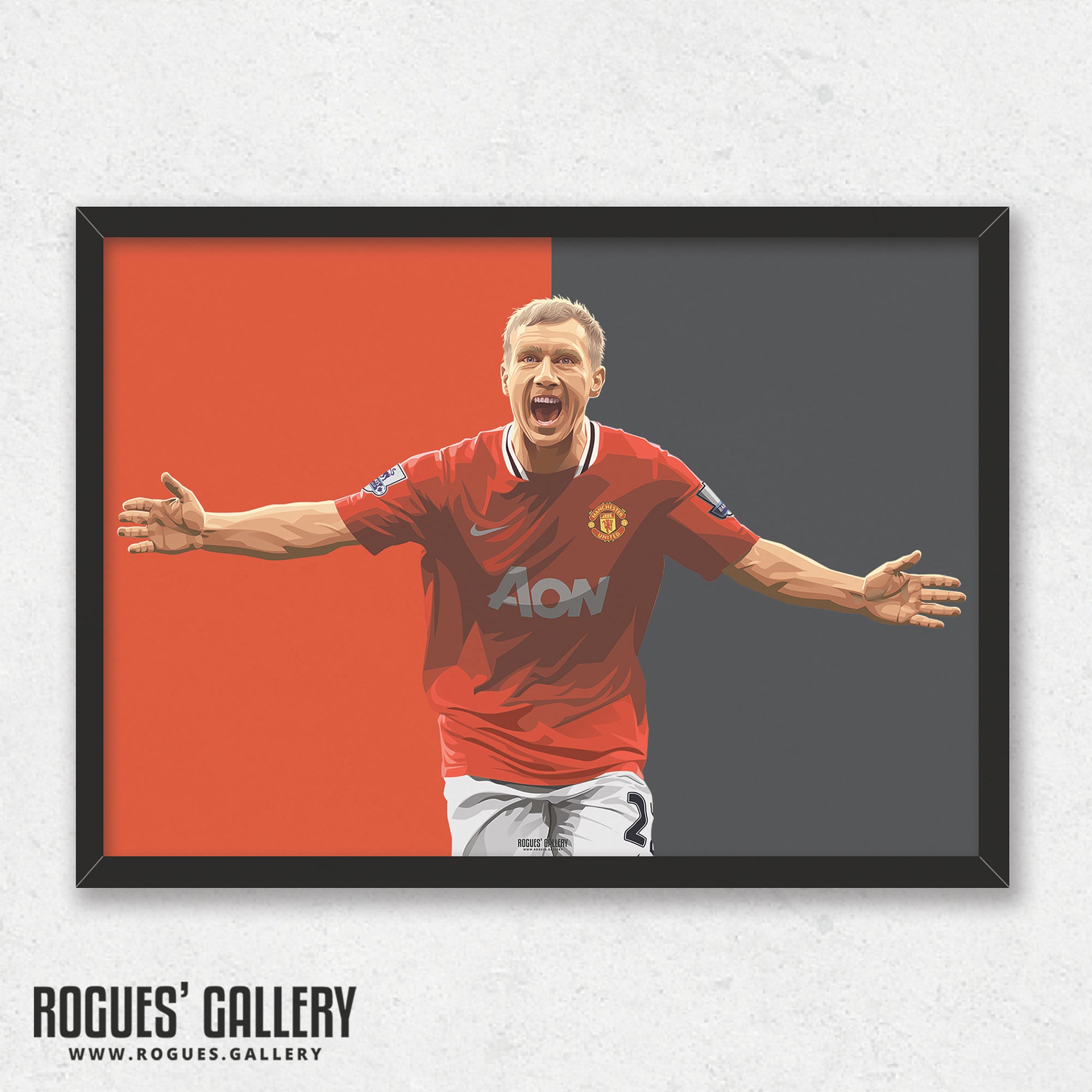 Paul Scholes - Manchester United Legend - A3, A2, A1 or A0 Print