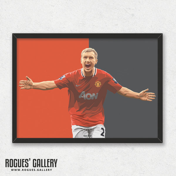 Paul Scholes - Manchester United Legend - A3, A2, A1 or A0 Print