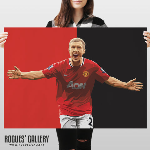 Paul Scholes - Manchester United Legend - A3, A2, A1 or A0 Print