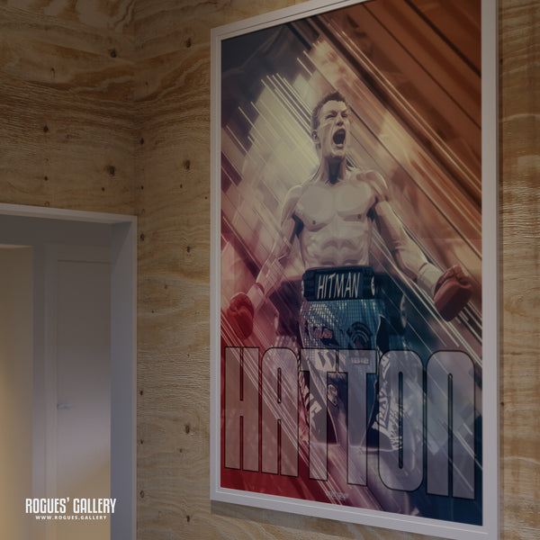 Ricky 'Hitman' Hatton - Manchester Boxing Great - A0, A1, A2 or A3 Prints