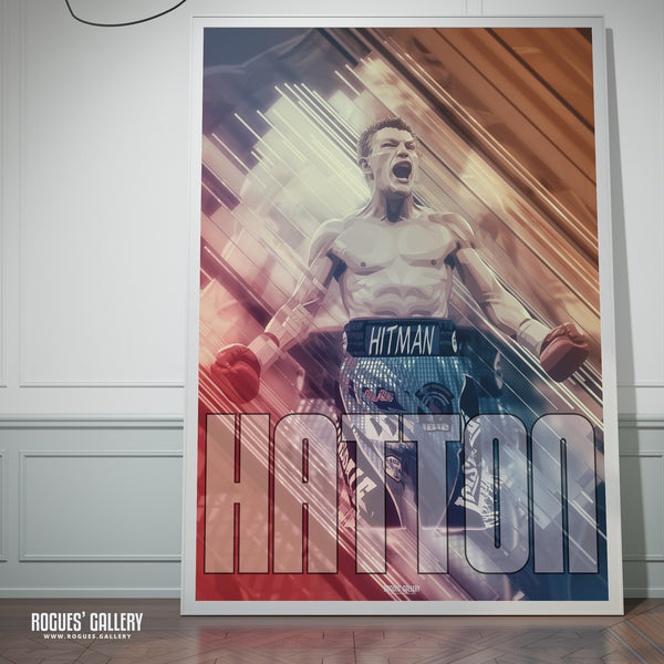 Ricky 'Hitman' Hatton - Manchester Boxing Great - A0, A1, A2 or A3 Prints