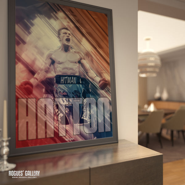 Ricky 'Hitman' Hatton - Manchester Boxing Great - A0, A1, A2 or A3 Prints