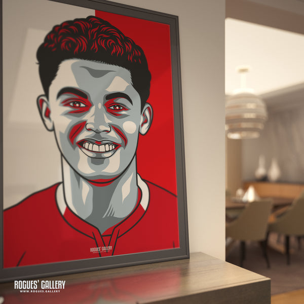 Brennan Johnson - Nottingham Forest - A0, A1, A2 or A3 #GetBehindTheLads Icon Prints