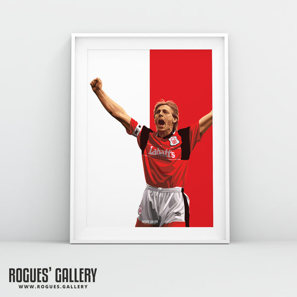 Psycho Salute - Stuart Pearce: Nottingham Forest Legend - A0, A1, A2 or A3 Prints