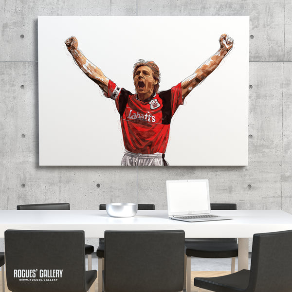 Psycho Salute V2 - Stuart Pearce: Nottingham Forest Legend - A0, A1, A2 or A3 Prints