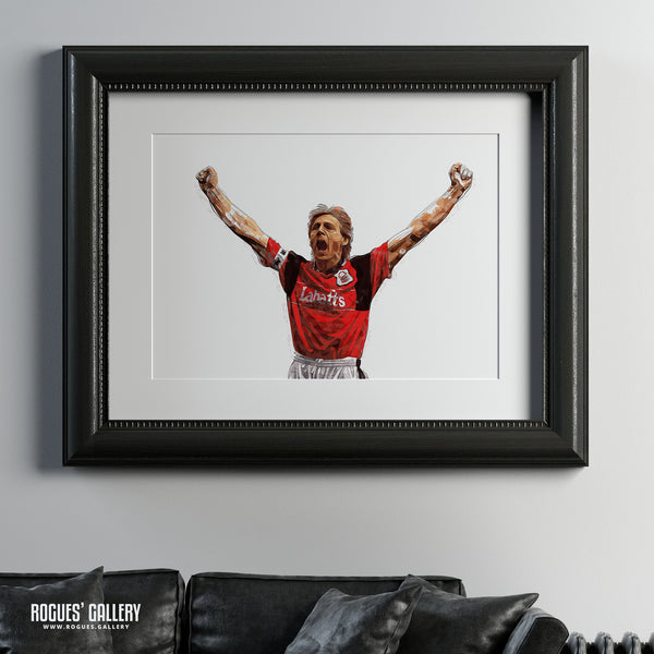 Psycho Salute V2 - Stuart Pearce: Nottingham Forest Legend - A0, A1, A2 or A3 Prints