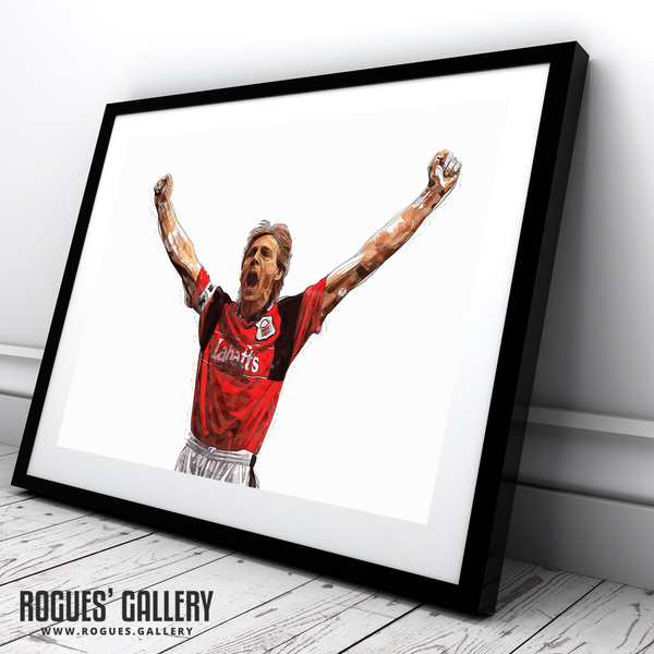 Psycho Salute V2 - Stuart Pearce: Nottingham Forest Legend - A0, A1, A2 or A3 Prints