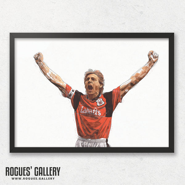 Psycho Salute V2 - Stuart Pearce: Nottingham Forest Legend - A0, A1, A2 or A3 Prints